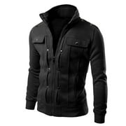 Youmylove Men Long Sleeve Lined Flannel Jackets Cardigan Designed Lapel Slim \u0026 Outwear Coat Chaqueta De Hombre